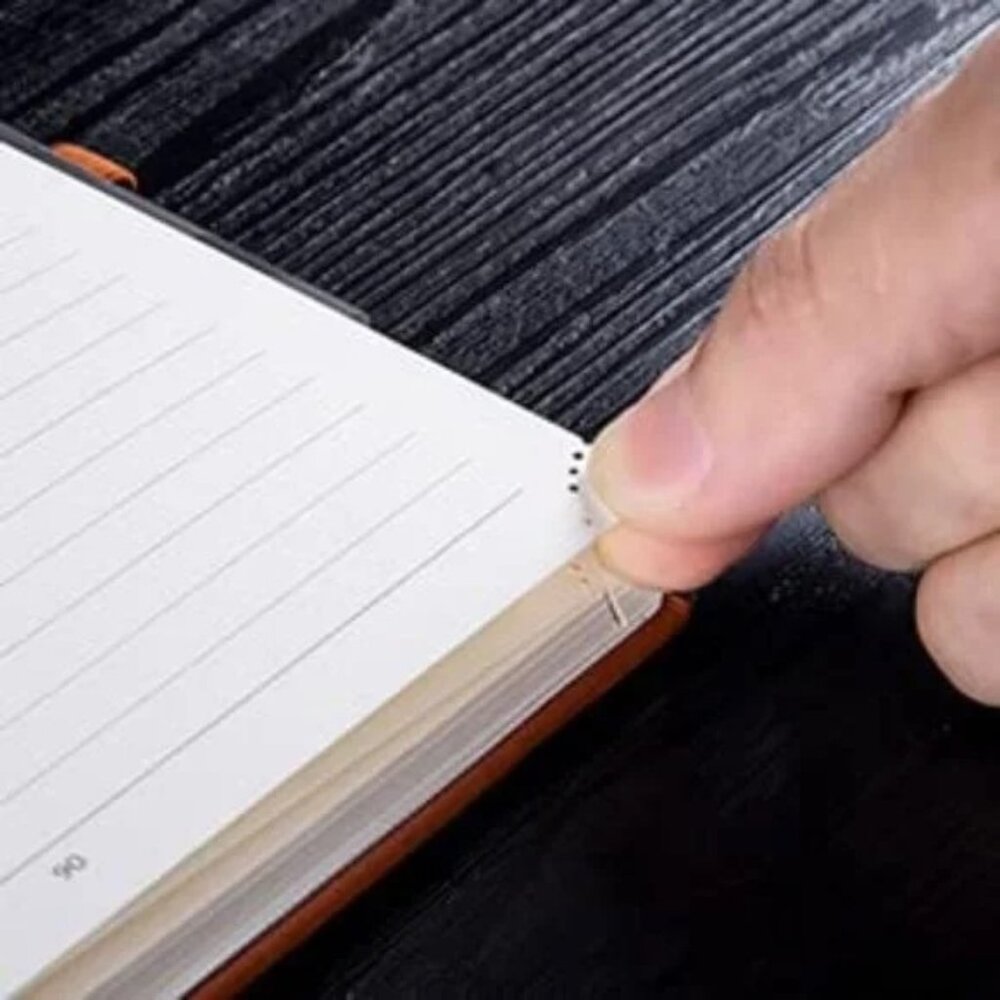 POP RUNE Peach Notebook with Elastic Band - Picture 5 of 7